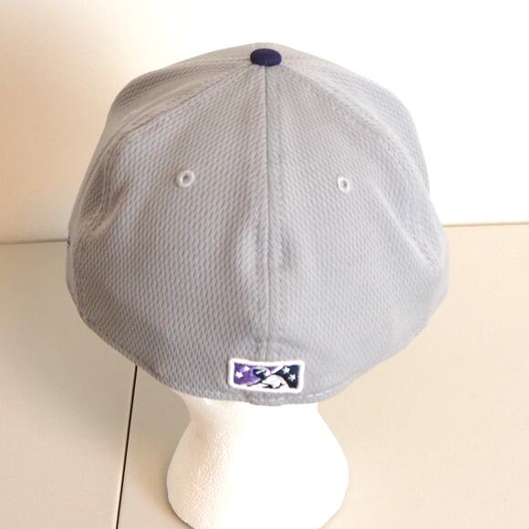Fort Myers Mighty Mussels New Era Baseball Cap Hat Gray 59Fifty 7‎ 1/4 - Picture 3 of 8